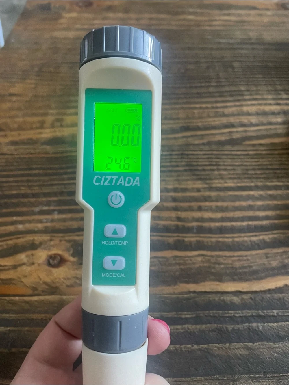 CIZTADA Digital Salinity Tester - White & Teal